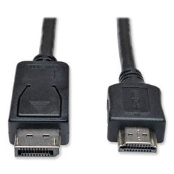 Tripp Lite P582010 DisplayPort to HDMI Cable Adapter (M/M), 10 ft., Black