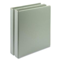 Samsill U69342 Earth's Choice Plant-Based BOHO D-Ring View Binders, 1" Capacity, 11 x 8.5, Sage, 2/Pack - Pack of 2 SAMU69342