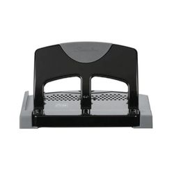 Swingline Smarttouch Low-Force 3-Hole Punch, Black/gray