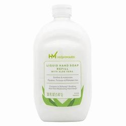 Highmark Aloe Liquid Hand Soap, Floral Scent, 50 Oz Refill Bottle, White