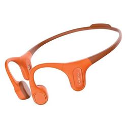 Mojawa Run Plus Bluetooth Bone-Conduction Waterproof Open-Ear Headphones With Microphone For Outdoor Sports, Orange