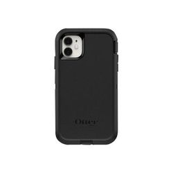 Otterbox Defender Carrying Case (Holster) Apple Iphone 11 Smartphone - Black - Dirt Resistant Port, Dust Resistant Port, Lint Resistant Port, Anti-Slip, Drop Resistant