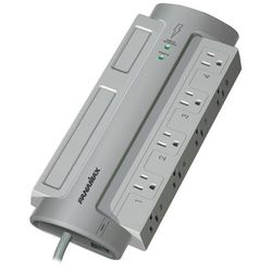 Panamax Powermax Pm8-Ex 8-Outlet Surge Protector, 6', Gray