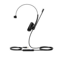 Yealink Mono Uc Usb Wired Headset, Black, Yea-Uh34-Mono-Uc