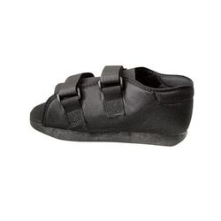 Medline Semi-Rigid Nylon Post-Op Shoe, Men's, Large, Black