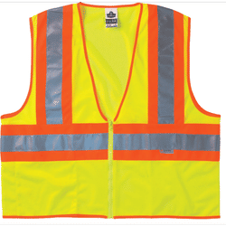 Ergodyne Glowear Safety Vest, Type R Class 2, L/xl, 2-Tone Lime, 8230Z