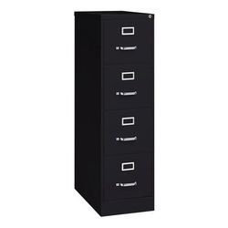 Workpro 26-1/2"d Vertical 4-Drawer File Cabinet, Black