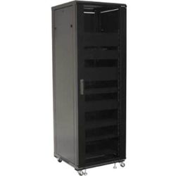 Sanus Component Series 36Ru Av Rack - Audio Rack For Home Theater - Black - For A/v Equipment, Home Theater - 36U Rack X 19.40" Rack - Black