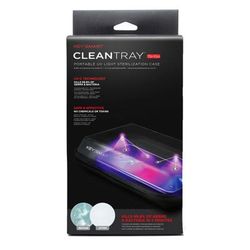 Keysmart Cleantray To-Go Portable Uv Light Sterilization Case, Black