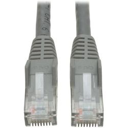 Eaton Tripp Lite Series Cat6 Gigabit Snagless Molded (Utp) Ethernet Cable (Rj45 M/m), Poe, Gray, 15 Ft(4.57 M) - Patch Cable - Rj-45 (M) To Rj-45 (M) - 15 Ft - Utp - Cat 6