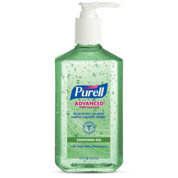 Purell Advanced Hand Sanitizer Soothing Gel, Fresh Scent, 12 Fl Oz Pump Bottle