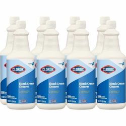 Clorox Commercial Solutions Bleach Cream Cleanser - 32 Fl Oz (1 Quart) - 256 / Bundle - Clear