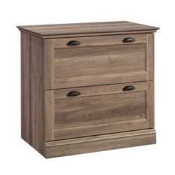 Sauder Barrister Lane 32-3/8"w X 19-1/2"d Lateral 2-Drawer File Cabinet, Salt Oak