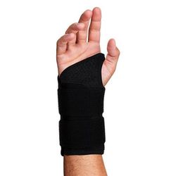 Ergodyne Proflex 4015 Wrist Brace Support, Double Strap, Xl-Right, Black