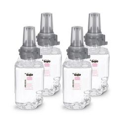 Gojo Adx-7 Clear & Mild Foam Hand Wash Soap, Unscented, 23.6 Oz, Case Of 4 Refills