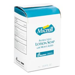 Skilcraft Gojo Antibacterial Lotion Hand Soap, Floral Scent, 33.8 Oz, Carton Of 8 Bottles (Abilityone 8520015220834)