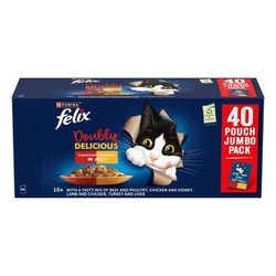 40x85g Countryside Selection in Jelly Doubly Delicious As Good As It Looks Felix Wet Cat Food
