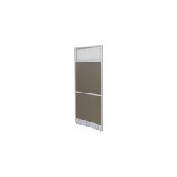 1-1/4" Thick Single Raceway Office Panels - 24"W x 67"H Glass Window Office Panel - See O