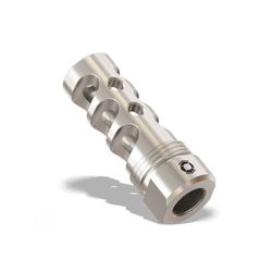 Infinite Product Solutions Gen 2 Titanium QD 3-Port Muzzle Brake .223 Remington/5.56x45mm NATO/.22 Hornet/17 Hornady Magnum Rimfire 1/2x28 Natural