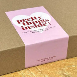 50pcs/pack Creation Pretty Things Inside Sticker For Pacakge Small Business Decor Sticker For Shipping Packing Mailer Seal Label
