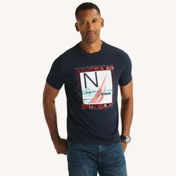 Nautica Men's 1983 Graphic T-Shirt 401 (Navy), M