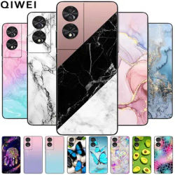 For TCL 50 5G Case Marble Printing Soft TPU Silicone Back Cover for TCL 50 XE 5G Phone Cases for TCL50 5G 50XE Black Shells Para
