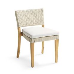 Caselle Bistro Chair Cushion - Standard, Light Aruba - Frontgate