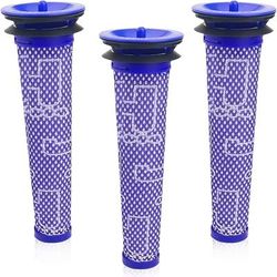 TEMU 3-pack Pre-motor Filter Replacement Parts For V6 V7 V8 Dc59 Dc58, Performance Accessories, Plastic Material, No Battery Required, 965661 01