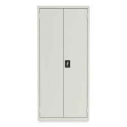 Alera Economy Assembled Storage Cabinets, 4 Shelves, 30" x 15" x 66", Light Gray (ALEHCM6615LG)