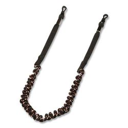 ergodyne Skullerz 3280 Elastic Coil Eyewear Lanyard, PVC O-Ring Slip Fastener, 10" Long, Black (EGO19280)