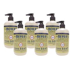 Mrs. Meyer's Clean Day Liquid Hand Soap, Lemon Scent, 12.5 oz, 6/Carton (SJN373205)