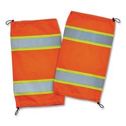 ergodyne GloWear 8009 Class E Two-Tone Mesh Leg Gaiters, One Size Fits Most, Orange (EGO29091)