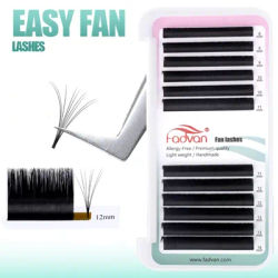 Fadvan Easy Fanning Flower Eyelash Extensions Professional Blooming Flare Fake Eyelashes Auto Fan Natural Cilia False Lashes
