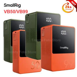 SmallRig VB99/VB50 V-Mount Battery Fast Charging 6800mAh/3400mAh High-Capacity Type-C/D-TAP Input/Output 4872 4871 4930 4929