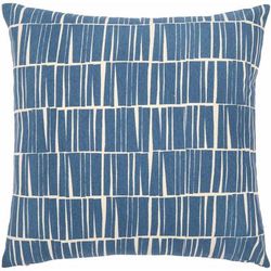 Camindangan 13"L x 20"W Modern Pillow plush Cotton Dark Blue/Oatmeal/Light Beige/Beige/Navy Lumbar Pillow - Boutique Rugs