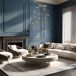 Freya | Modern Staircase Chandelier | 10 Lights / Warm White (3000k) | Bedroom Lighting | Living Room Lighting | Indoor Lighting | MOD LIGHTING