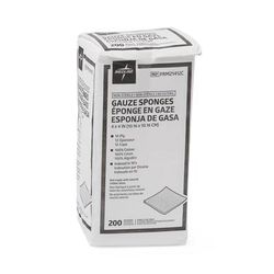 Medline Nonsterile Gauze Sponge, 12-Ply, 4" x 4", 2000/CS (PRM21412C)
