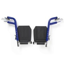 Medline Blue Steel Swing-Away Footrest Assembly for Wheelchairs, 1/CS (WCA808965BE)