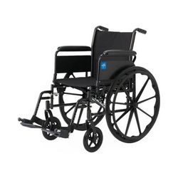 Medline K3 Guardian 20" Wide Wheelchair with Full-Length Arms and Swing-Away Footrests, 1 EA (K3206N14S)