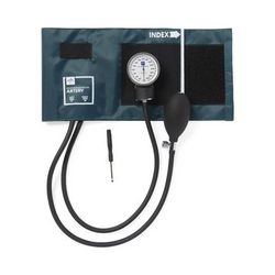 Medline Compli-Mates Handheld Aneroid Sphygmomanometer with Nylon Case, Hunter Green, 1 EA (MDS9108)