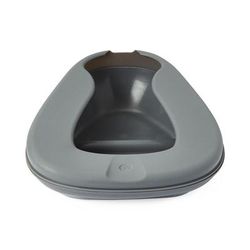 Medline Contour Bedpan, Graphite, 8/Case, 8/CS (DYND80281)