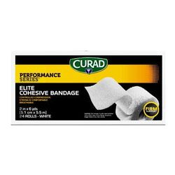 Curad Performance Series Cohesive Athletic Bandages, White, 2" x 6 yd., 24/CS (CUR286002W)