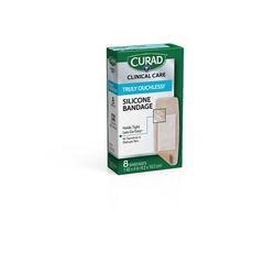 Curad Silicone Flexible Fabric Bandages, 1.625" x 4" (4.1 cm x 10.2 cm), 8/Box, 1 BX (CUR5003V1H)