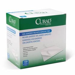 Medline Sterile Nonadherent CURAD Pad with Adhesive Tabs, 3" x 4", 1200/CS (NON25710A)