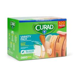Curad Variety Pack Assorted Bandages, 320 Count/Box, 1 BX (CURCC320BCH)