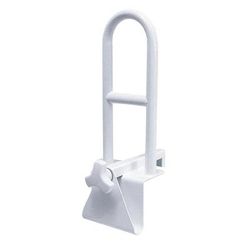 Medline Steel Bathtub Grab Bar, Locks to Side of Tub, 2/CS (MDS86321W)