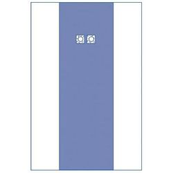 Medline Sterile Femoral Angiography Surgical Drape with 2 Windows, Extended Reinforcement, Dual Fenestrations with 3.5" Apertures, 80" x 125" (203 cm