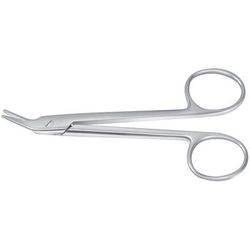 Medline Universal Wire Cutting Scissors, Angled, Serrated, 4.75" (12.1 cm), 1 EA (MDS0883112)