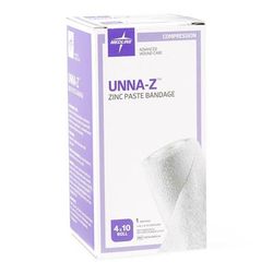 Medline Unna-Z Zinc Oxide Compression Bandage, 4" x 10 yd., 12/CS (NONUNNA14)