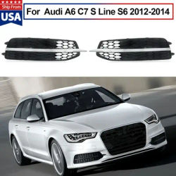 Grille Antibrouillard en Nid d'Abeille, Couverture en Maille, Garniture de Lunette pour Audi Horizon C7 S Line, 2012-2014